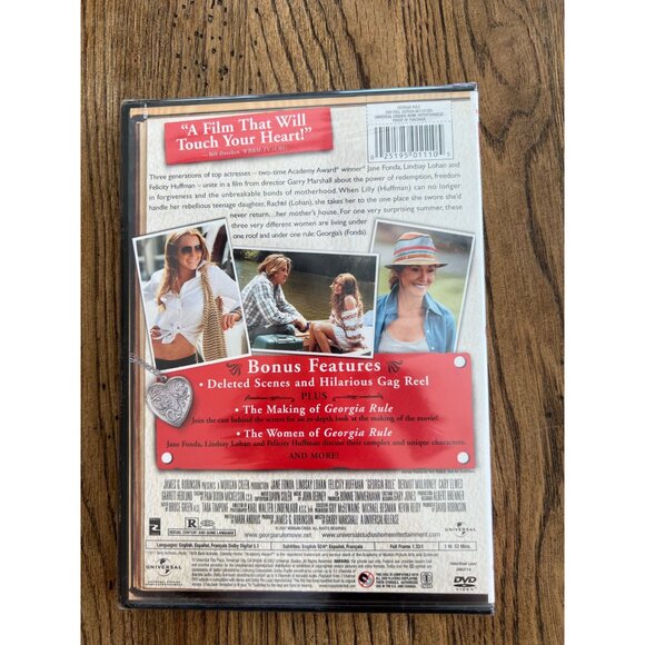Georgia Rule DVD Full Screen Jane Fonda Lindsay Lohan Comedy Drama Movie NEW - Picture 3 of 4